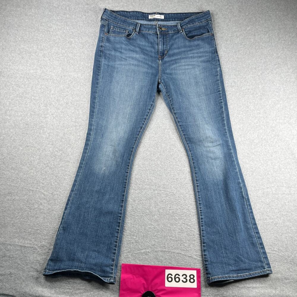Levi Stauss Signature Gold Denim Jeans Mid Rise Boot Cut Womens Size 14 M Levis